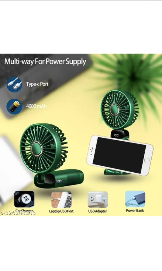 🔋 Coolify Mini Fan with LED Display