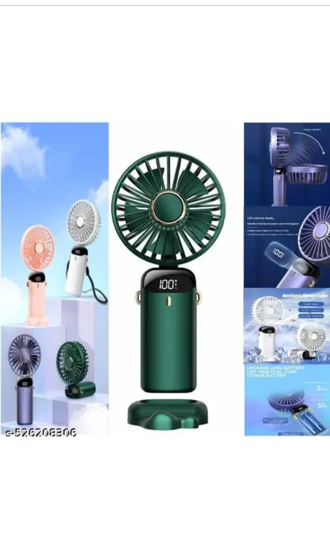 🔋 Coolify Mini Fan with LED Display