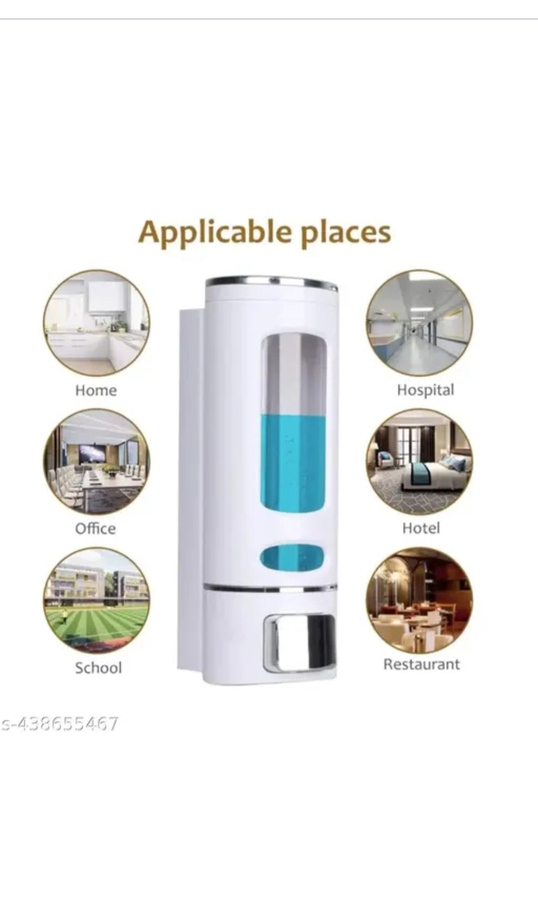 Elegant Wall-Mounted Soap & Gel Dispenser – 350ml Capacity