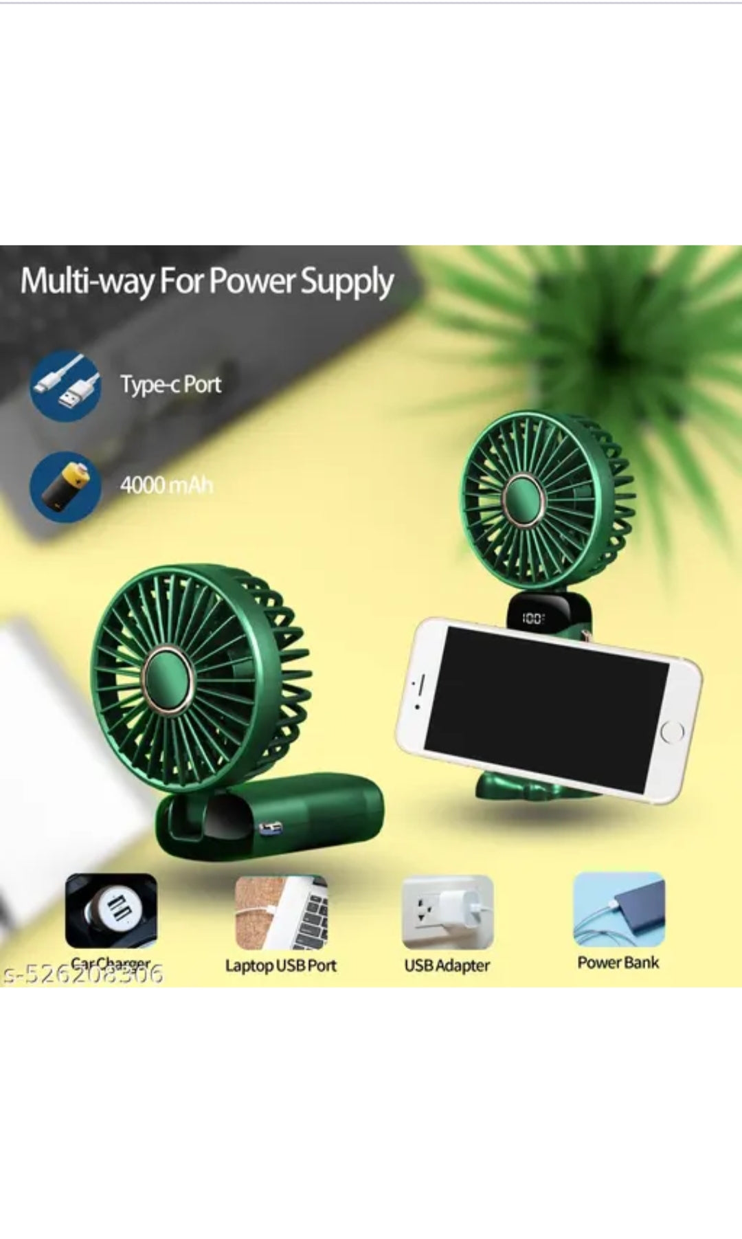 🔋 Coolify Mini Fan with LED Display